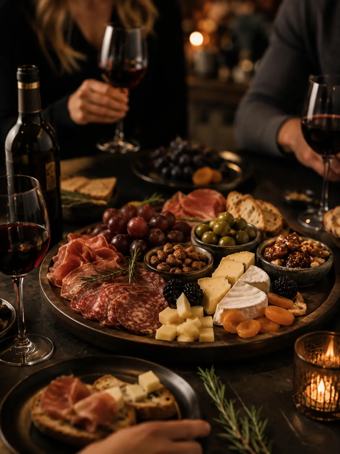 Gather Collection — charcuterie and wine